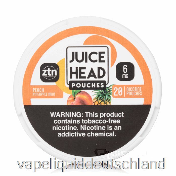 Juice Head Nikotinbeutel – Pfirsich, Ananas, Minze, Vape Deutschland
